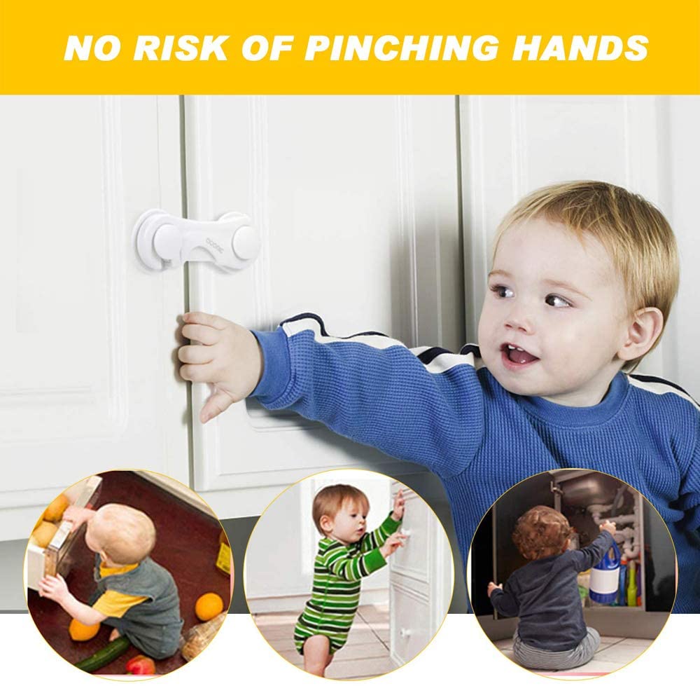 Child Proof Cabinet Safety Locks Set of 5