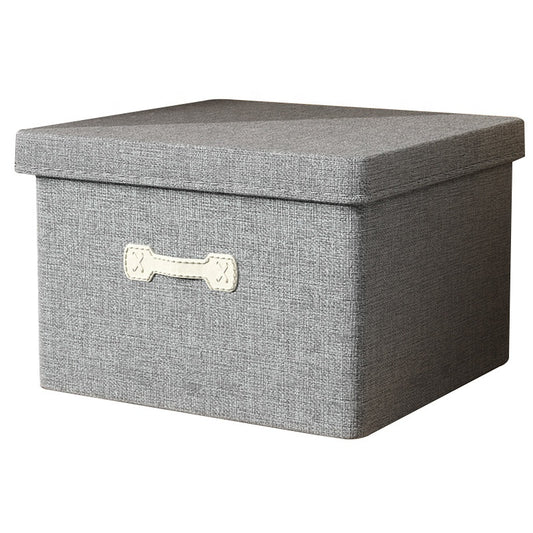 Fabric Storage Bins Cubes Container Basket with Lid Handles for Clothes