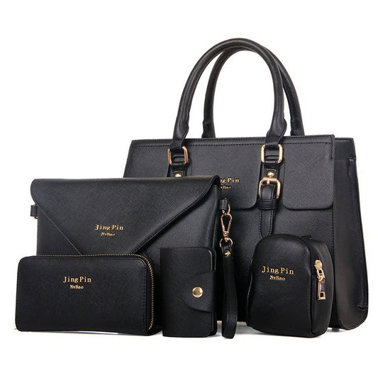 5 piece set PU leather Women Hand Bag Set