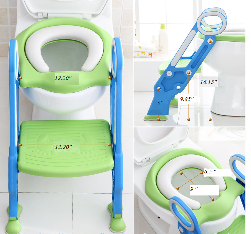 Baby Products Plastic Chair Baby Potty Seat with Ladder