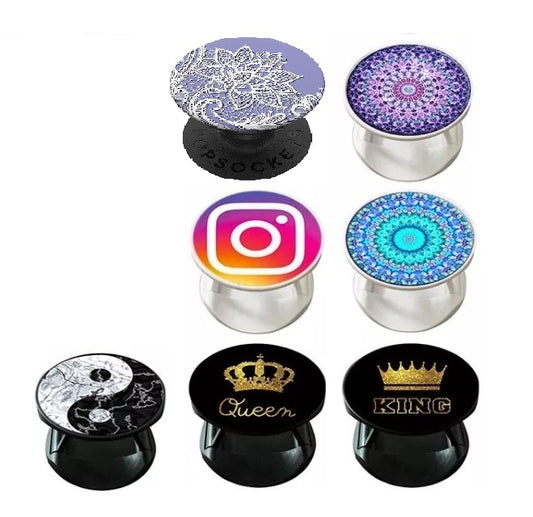 Cute Trendy & Unique Queen Crown Royalty Art Pop Sockets Pop Grip