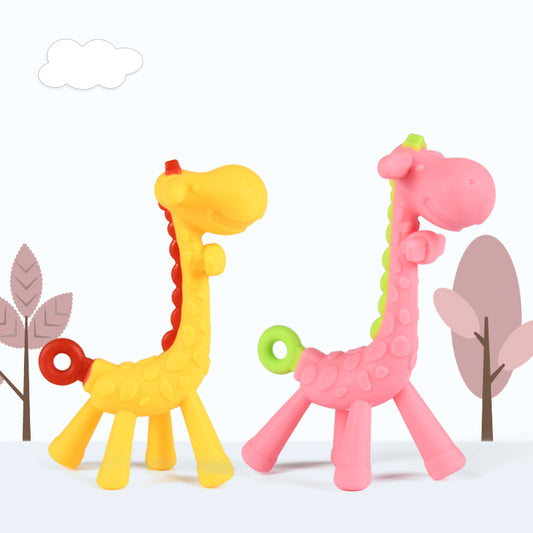 Babies Teeth Care Cartoon 3D Giraffe Set of Two