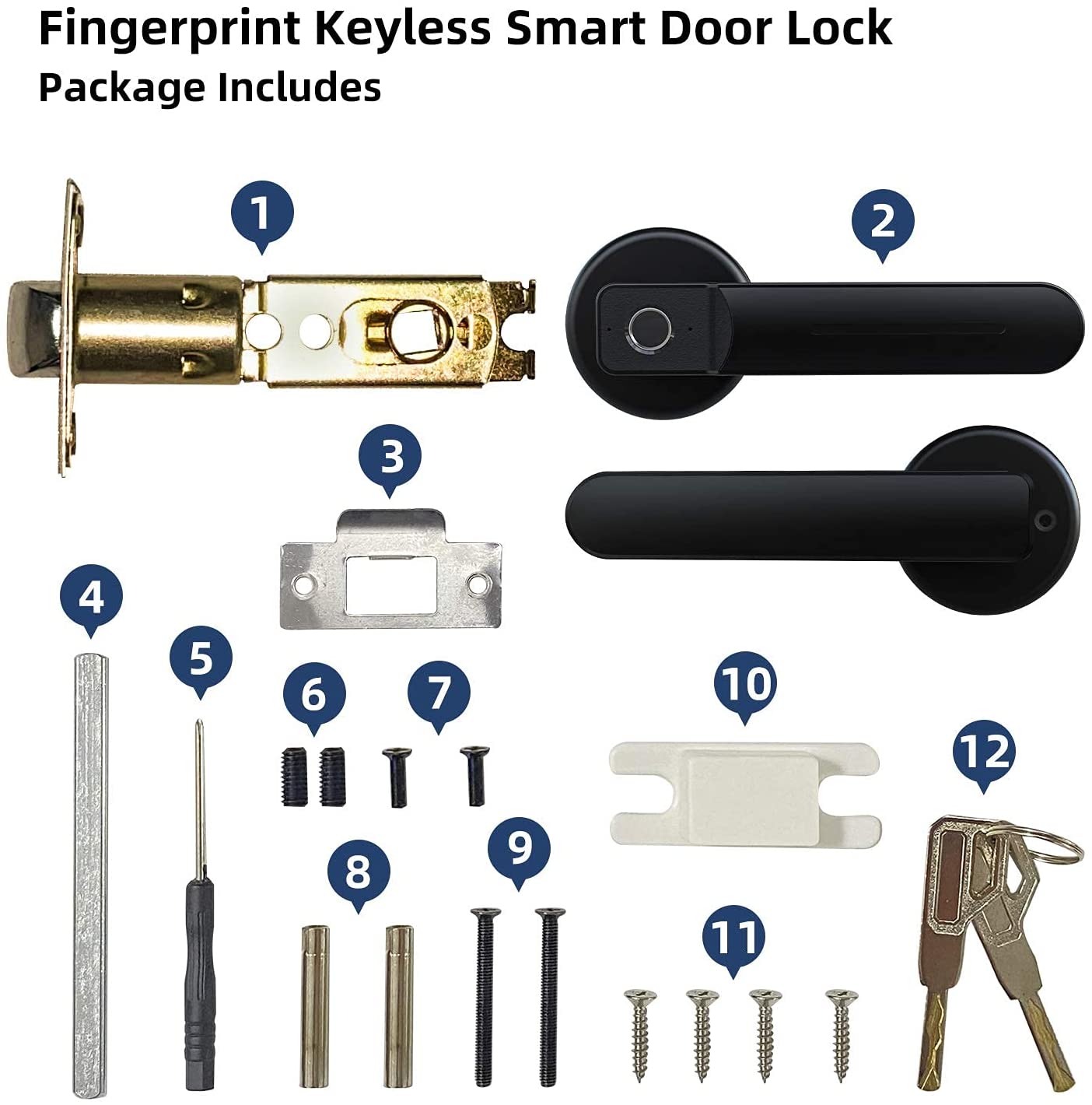 Keyless Entry Fingerprint Door Lock